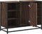 vidaXL - Wastafelkast - 80x33x60 - cm - bewerkt - hout - bruin - eikenkleurig