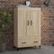 vidaXL - Hoge - kast - 70x31x115 - cm - bewerkt - hout - sonoma - eikenkleurig