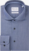 Michaelis slim fit overhemd - Oxford - strijkvriendelijk - donkerblauw - Boordmaat: 38