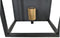 HSM Collection-Wandlamp Kubus-25x18x25-Zwart/Goud-Metaal