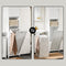 SoBuy BZR124-W - Hoge Badkamerkast - Slank ontwerp met wasmand - Wit 40x170x38 cm