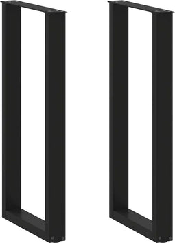 vidaXL - Salontafelpoten - 2 - st - U-vormig - 40x(100-101) - cm - staal - zwart