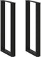 vidaXL - Salontafelpoten - 2 - st - U-vormig - 40x(100-101) - cm - staal - zwart