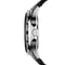 Armani Exchange AX2101 - Herenhorloge 46 mm - Zwart lederen band - Zilverkleurig