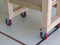 GBL 4x zwenkwielen - 100 mm - 360° draaibaar - Tot 600 kg - PU rubber - Zilver (4 stuks)