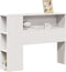 vidaXL - Hoofdbord - met - opbergruimte - 100 - cm - massief - grenenhout - wit