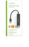 Nedis UHUBU3410BK - USB-hub 4-poorts USB 3.2 (Gen1 5Gb/s) - Zwart