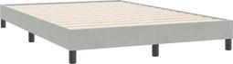 vidaXL - Bedframe - zonder - matras - 160x220 - cm - fluweel - lichtgrijs
