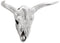 vidaXL - Muurbevestigde - Stierenkop - Zilver - 49x10x36 - cm - Aluminium