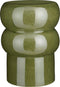 Mica Decorations Vendi - Bijzettafel - H44 x Ø32 cm - Keramiek - Donkergroen