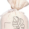 Giftdecor Deurstopper - 1 kilo - beige - canvas - Happy place - D13 x H26 cm