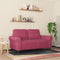 vidaXL - Tweezitsbank - 120 - cm - fluweel - wijnrood