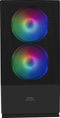 Mars Gaming MCZ - Mini-Tower Micro ATX - LED RGB - Zwart