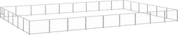 vidaXL - Hondenkennel - 54 - m² - staal - zilverkleurig