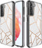 iMoshion Hoesje Geschikt voor Samsung Galaxy S21 Hoesje Siliconen - iMoshion Design hoesje - Wit / Meerkleurig / Goud / White Graphic