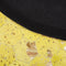 ZEYTIN - Patchwork vloerkleed - Geel - 140 cm - Koeienhuid leer