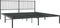 vidaXL - Bedframe - met - hoofdbord - metaal - zwart - 180x200 - cm
