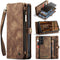 Caseme - Geschikt voor Samsung Galaxy S23 - Vintage 2 in 1 portemonnee hoes - Bruin