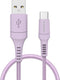 imoshion Kabel - USB C naar USB A Kabel - 1 meter - USB-C Oplader Kabel - Geschikt voor o.a. Apple iPhone 15/16 en Samsung - Lila