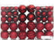 vidaXL - Kerstballen - 100 - st - 3/4/6 - cm - wijnrood