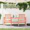 vidaXL - Tuinbank - met - tafel - 2-zits - massief - douglashout