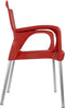 Bella terrasstoel rood