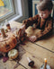Kinderfeets bamboe trekfiguur Zwaan