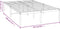 vidaXL - Bedframe - metaal - wit - 120x190 - cm