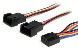 Startech.com FAN4SPLIT12 - 4-pins Splitterkabel Y-adapter - 30cm - Multi-color