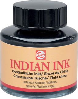 Oost indische inkt talens 30ml zwart | 3 stuks