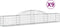 vidaXL - Schanskorven - 9 - st - gewelfd - 300x30x40/60 - cm - gegalvaniseerd - ijzer