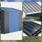 Coast - Uitbreidingsbox Tuinhuis - Afsluitbare Dubbele Schuifdeur 4 Ventilatiesleuven - Grijs