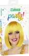 Atosa Verkleedpruik voor dames half lang haar - Geel - Bob lijn - Carnaval/party