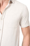 Mario Russo Korte Mouwen Overhemd - Overhemd heren - Polo Shirt Heren - t shirt heren - XL - Steen Grijs
