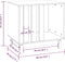 vidaXL - Hondenhok - 60x45x57 - cm - massief - grenenhout - wit