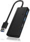 Icy Box IB-HUB1423CR-U3 - USB 3.0 HUB met 2x USB-A en 1x USB-C - Zwart