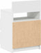 vidaXL - Nachtkastje - met - 2 - lades - 40x33x60 - cm - wit