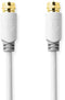 Nedis CSBW41000WT100 - Coaxkabel - 1 m - Wit