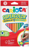 Kleurpotlood carioca supercolor triangular 12st