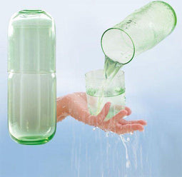 Invotis Waterkan - Glazen Waterkan Met Drinkbeker - Groen