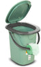 GreenBlue GB320GG - Draagbaar toilet 19L - Compact en lichtgewicht - Groen/Grijs