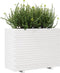 vidaXL - Plantenbak - 90x40x72 - cm - massief - grenenhout - wit
