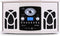 NR-620 stereo-systeem platenspeler MP3-opname zwart Houten behuizing