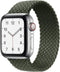 iMoshion Gevlochten nylon bandje voor de Apple Watch Series 1 / 2 / 3 / 4 / 5 / 6 / 7 / 8 / 9 / SE / Ultra (2) - 42 / 44 / 45 / 49 mm - Groen