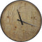Klok Ø80x6 cm LOGAN hout bruin+zwart