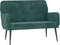 vidaXL - Bankje - 108x79x79 - cm - fluweel - donkergroen