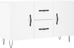 vidaXL - Dressoir - 100x36x60 - cm - bewerkt - hout - wit
