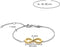 TI SENTO Dames Armband - 925 zilver - Zilver geel verguld - 2823SY