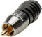 Hicon HI-CM0.8/3.7-SM Cinch-connector Mono Zwart, Zilver 1 stuk(s)