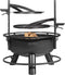CookKing - Premium grill Bandito 80 cm met grillrooster en hanger - Vuurschaal BBQ - Staal - Zwart